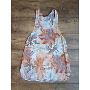 Karen Zambos 100% Silk‎ Made In USA Sleeveless Floral Print Blouse Size Small